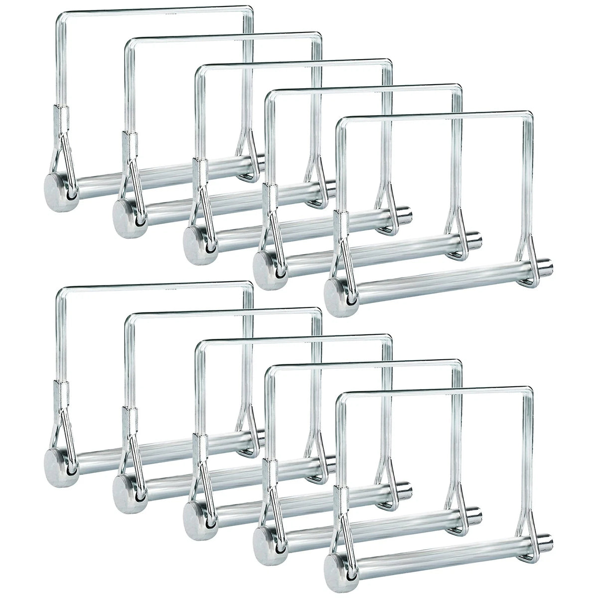 Pinailer Pack of 10 Trailer Pins – 2-3/4" x x 1/4" (L x W), Silver