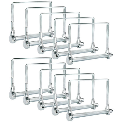 Pinailer Pack of 10 Trailer Pins – 2-3/4" x x 1/4" (L x W), Silver