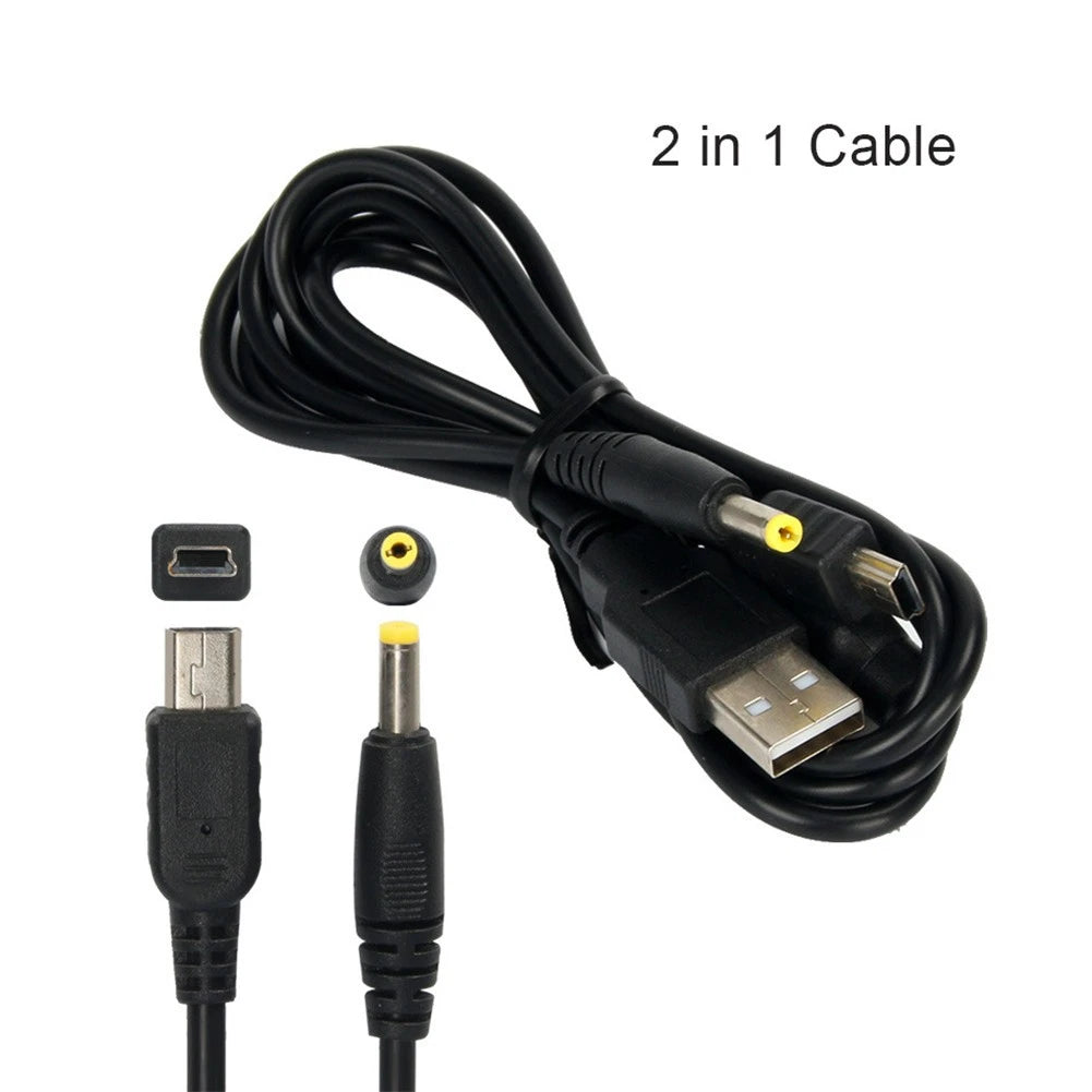 1.2m/4ft 2 In 1 USB Data Charging Cable Charger Cord For PSP1000 PSP2000 PSP3000