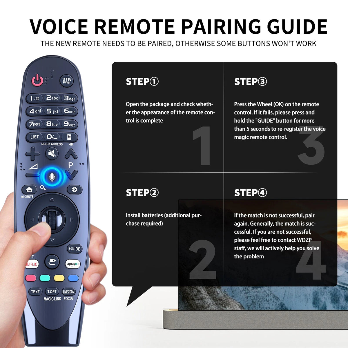 AN-MR650A Magic Remote Control Compatible with LG Smart TV LH/UH/SH UH8500