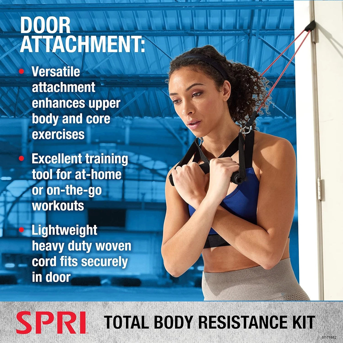 SPRI Resistance Band Kit - Green, Yellow, Red, Blue, Purple
