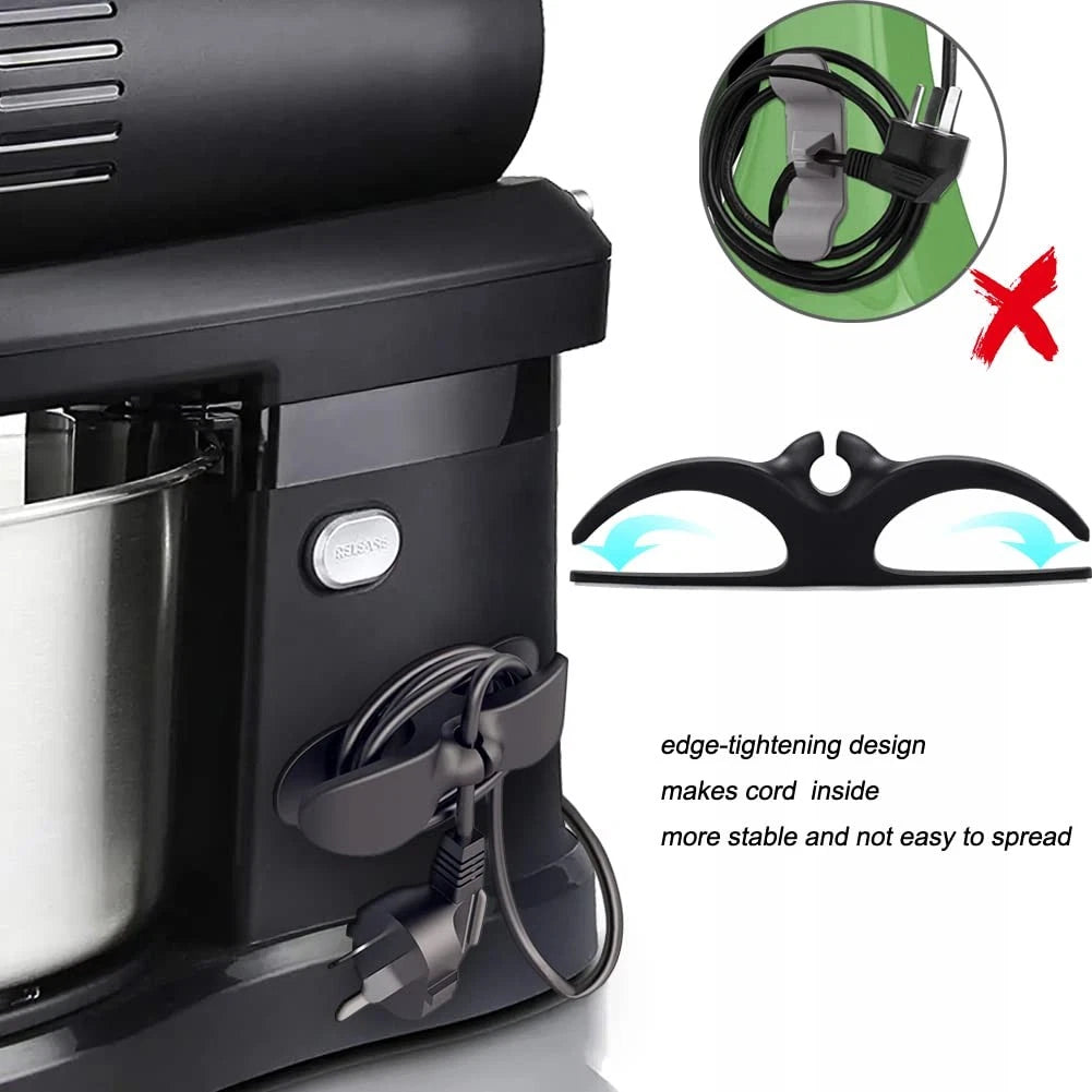 SisBroo Cord Organizer for Appliances, 4PCS Kitchen Appliance black*2+white*2