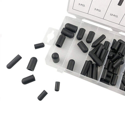 80pcs Silicone Hose Cap Vacuum Cap Block Off Assortment Kit For Manifold