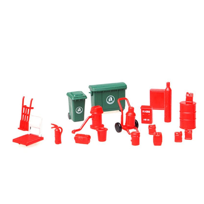 1:64 Display Diorama Scene Props Model Trash/Oil Garage Auto Repair Shop Tool