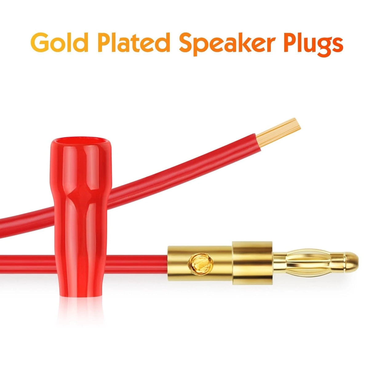 4 mm Gold Plated Open Screw Type Speaker Connector Banana Plugs,12