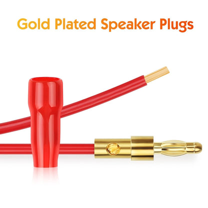4 mm Gold Plated Open Screw Type Speaker Connector Banana Plugs,12