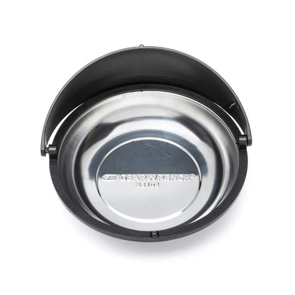 GEARWRENCH 6" Round Universal Magnetic Parts Tray - 6x6x1.75 inches, Black