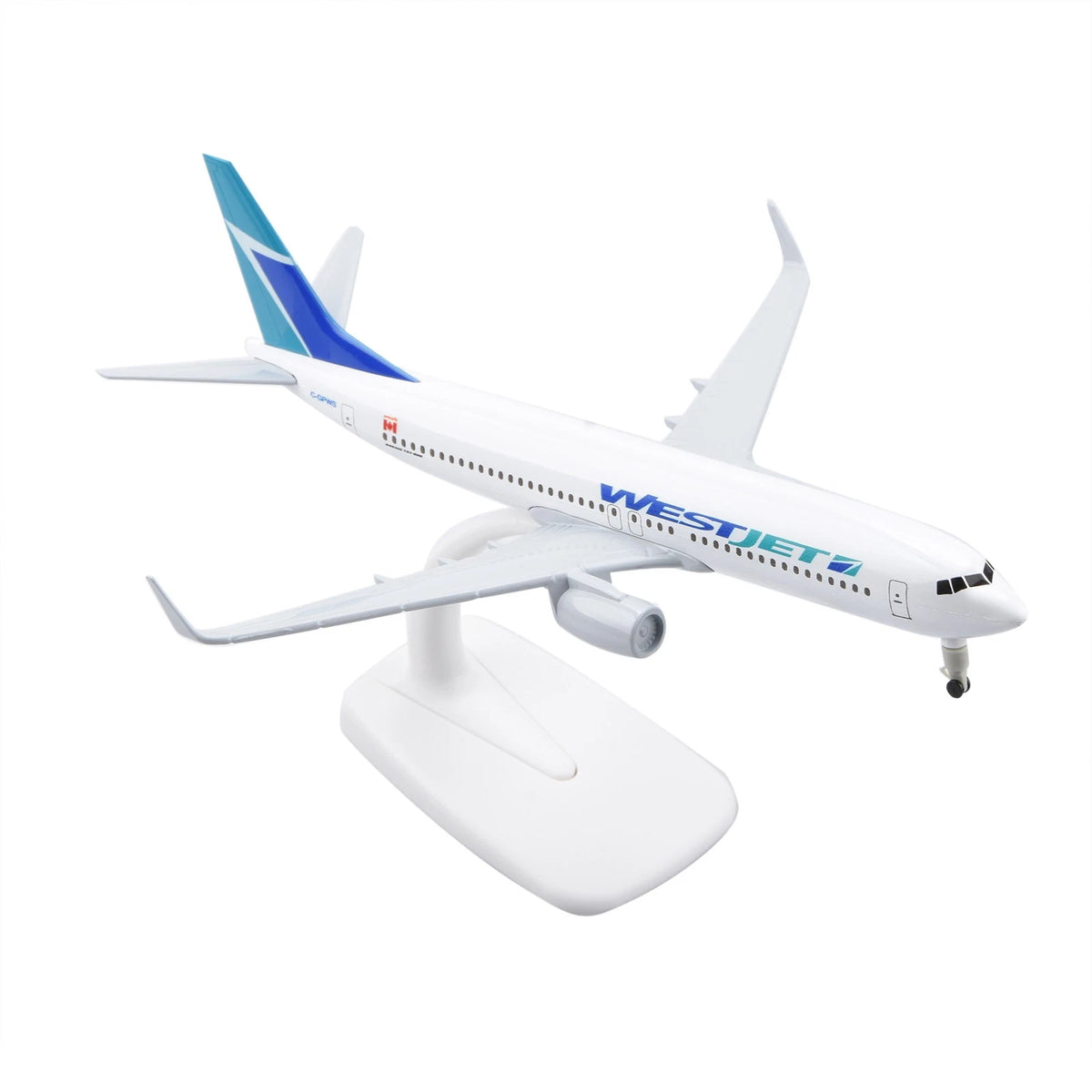 Alloy 1/300 American Westjet B737 Model Plane Diecast Airplane Aircraft Ornament