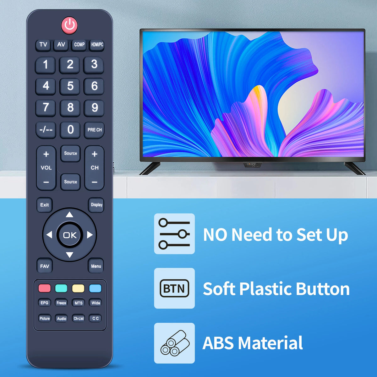Remote Control For NEC MultiSync RL76F-1 E325 E425 E505 E585 E554 E654 E553 E463