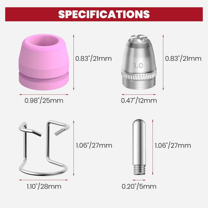 bestarc AG60P Plasma Cutter Consumables Cutting Torch Tip Nozzles AG60P-40PCS