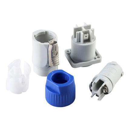 Powercon Connector Input/Output Set - Standard, 1 Blue+1 White