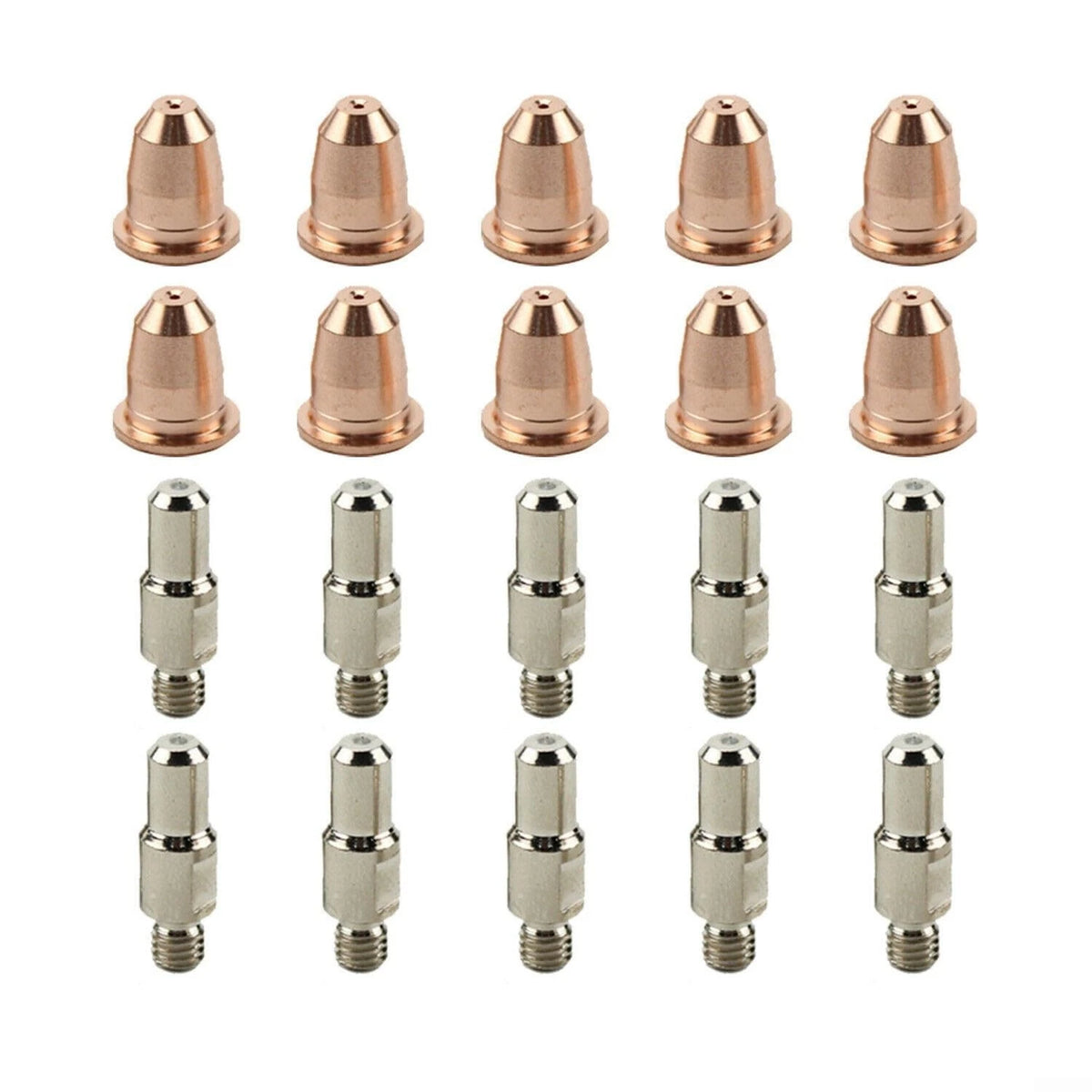 Plasma Cutter Parts, Electrode Tips Cups Consumables For brass/sliver/black