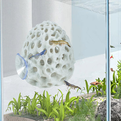 Swirge Shrimp Dome Hide, Hides for Aquarium, Betta Fish Hideout White