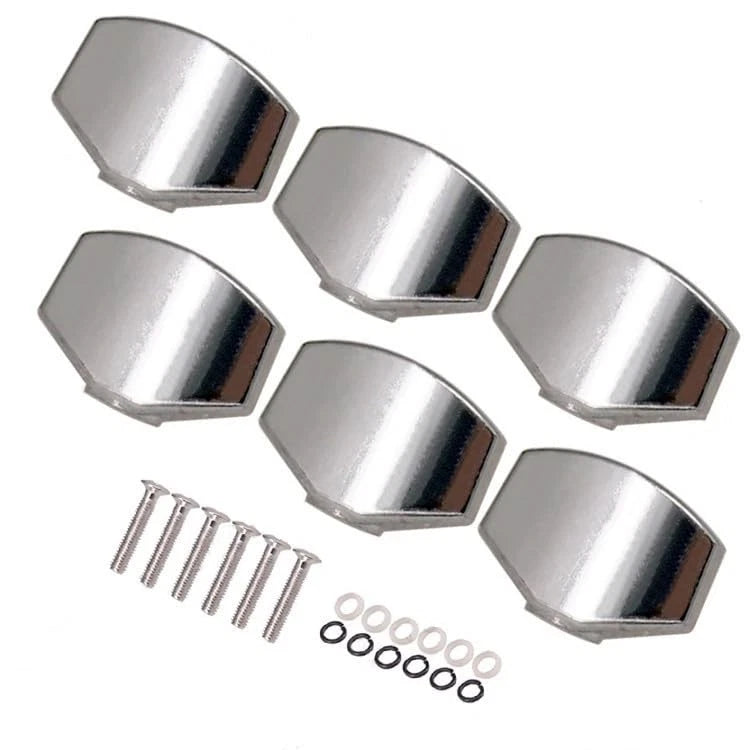 CCeCCe 6 Pack Guitar Tuning Pegs Knob Replacement Polished Chrome Guitar...