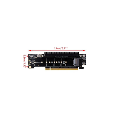 PCIE x16 to x8+x4+x4 Splitter Expansion Riser Card Ultra Quad VROC M.2 NVMe