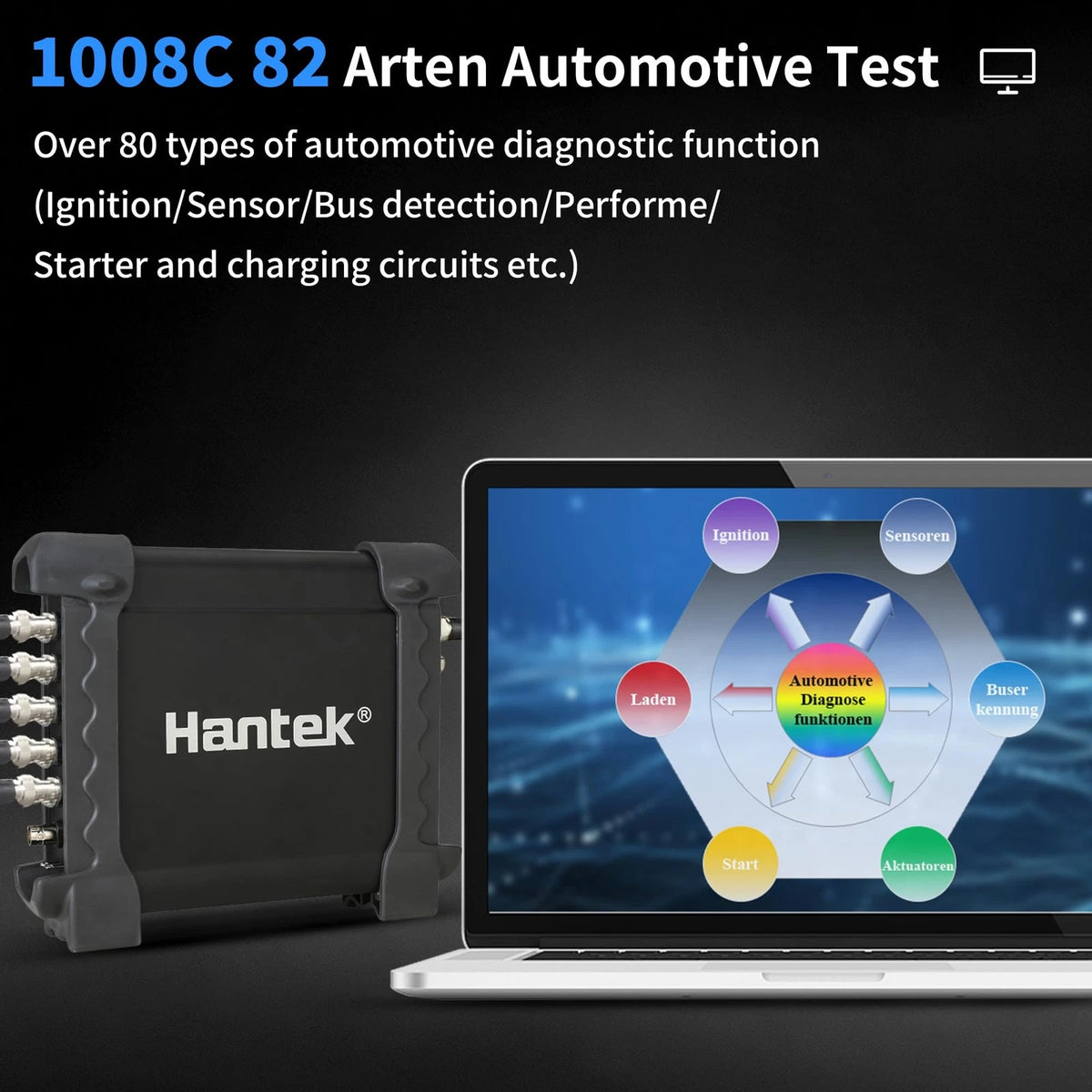 Hantek 1008C PC USB 8CH Automotive Diagnostic Digital...