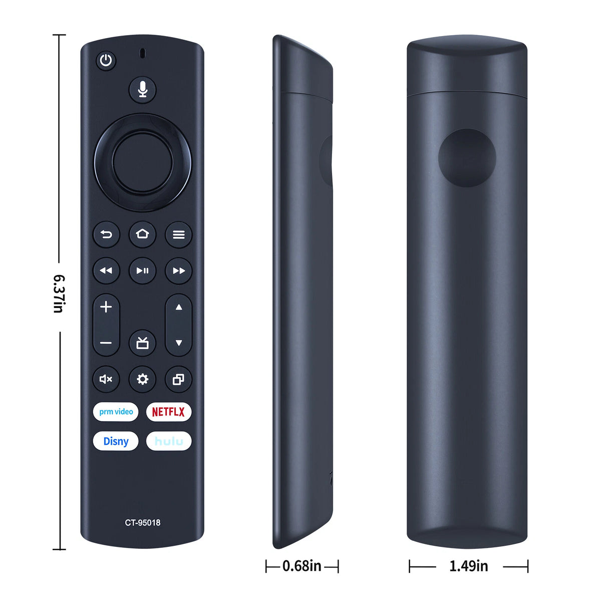 CT-95018 Voice Remote Control For Toshiba Fire TV 40C350KU 43C350KU 50C350KU
