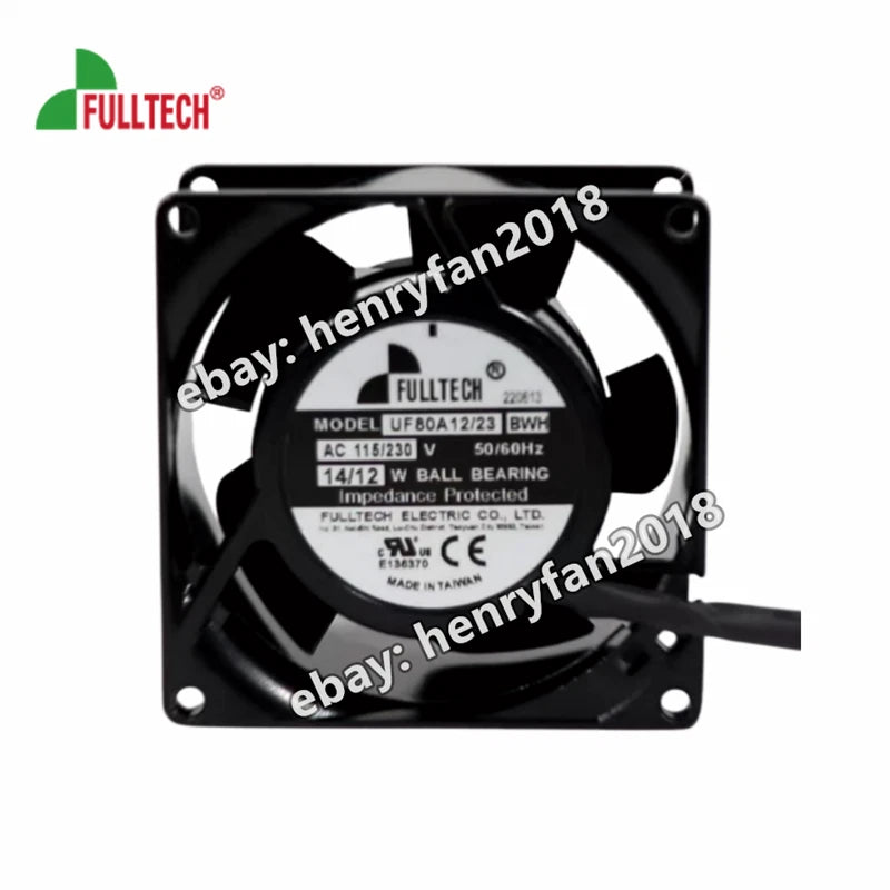 FULLTECH UF-80A12/23 BWH Axial Fan AC 115/230V 14/12W 80*80*38mm Ball Bearing