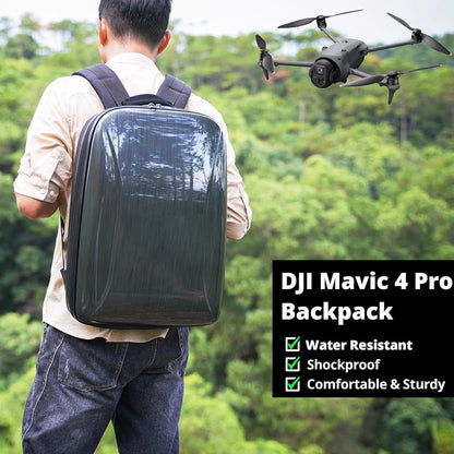 Mavic 4 Pro Case Backpack, Waterproof Travel Hard 4 Backpack