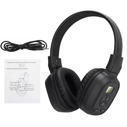 Portable Wireless FM Radio Headset perfect for using on your computer or MP3