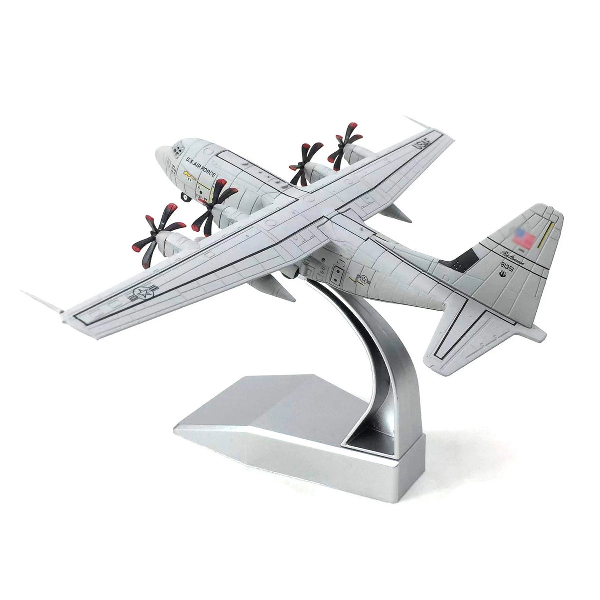 1/200 Alloy USAF C-130 Hercules Transport Aircraft  Diecast Airplane With Stand