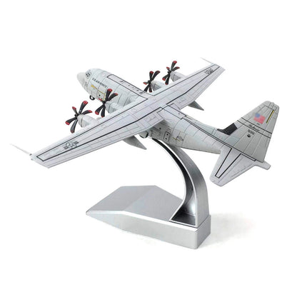 1/200 Alloy USAF C-130 Hercules Transport Aircraft  Diecast Airplane With Stand