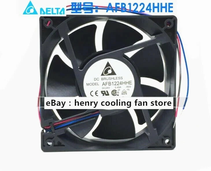 Delta AFB1224HHE -R00 DC 24V 0.45A 120*120*38mm 3-wires Axial Cooling Fan
