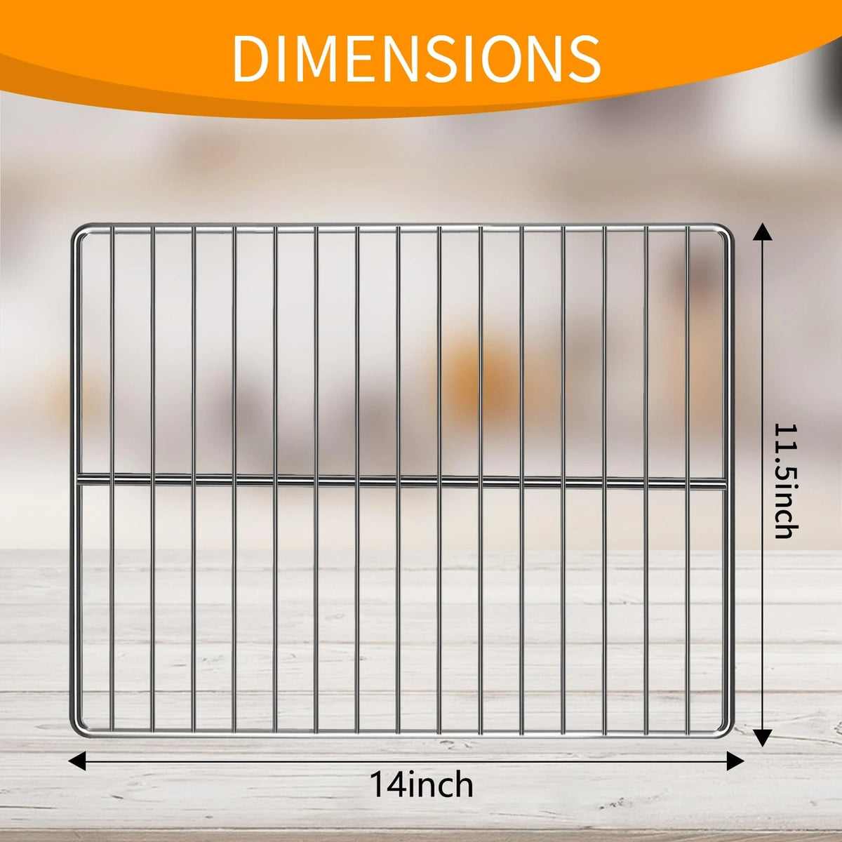 GWYSY Air Fryer Wire Rack for 14.5''*11.5'' Emeril 25QT, Silver