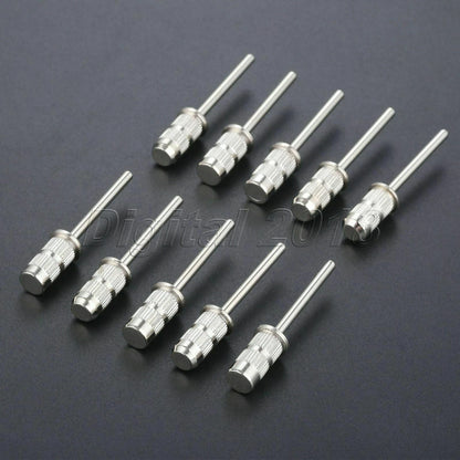 10Pcs/Set Drill Mandrel Bit Nail Sanding Drum For Sanding Band Manicure Pedicure
