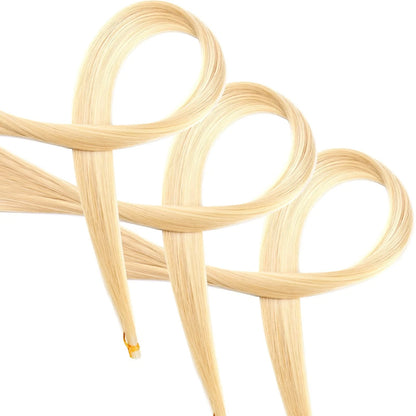 Boao 3 Hanks Mongolian Horse Bow Hair for Violin, Full size, white