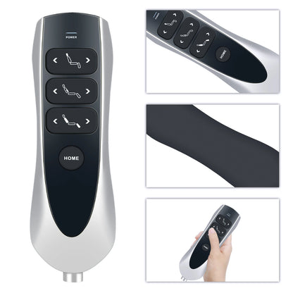 For Okin 7 Button 7 Pin Lift Chair Recliner Remote Handset with USB / Bluelight
