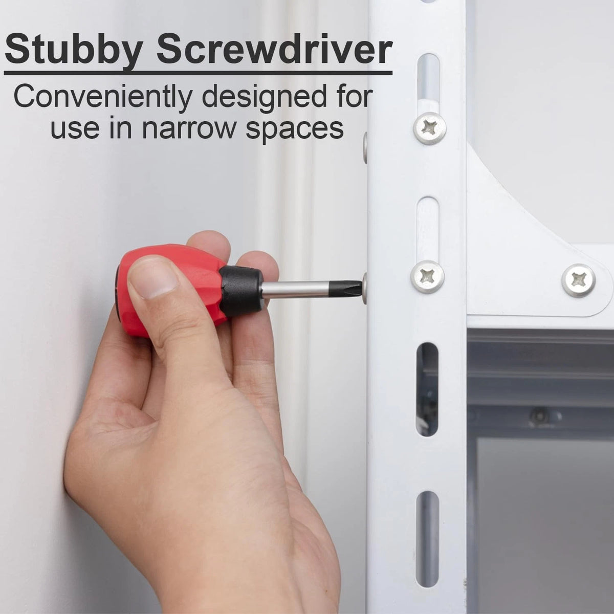 KURUI Magnetic Screwdriver Set, 6-Piece Screw Drivers Large Small, Black Red