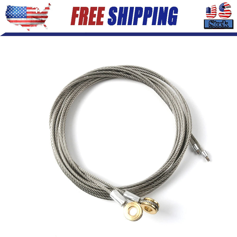 Todco Truck & Trailer Overhead Door Cables, 110" with  5/16" Eye, Pair