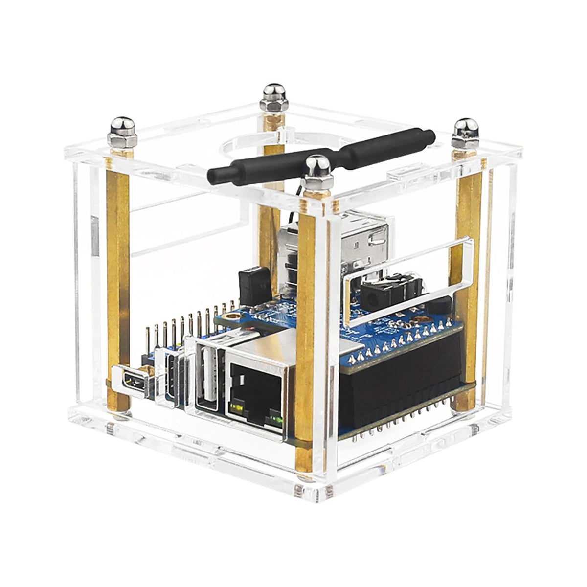 Acrylic Case Transparent Enclosure Clear Protective Cover For Orange Pi Zero 3