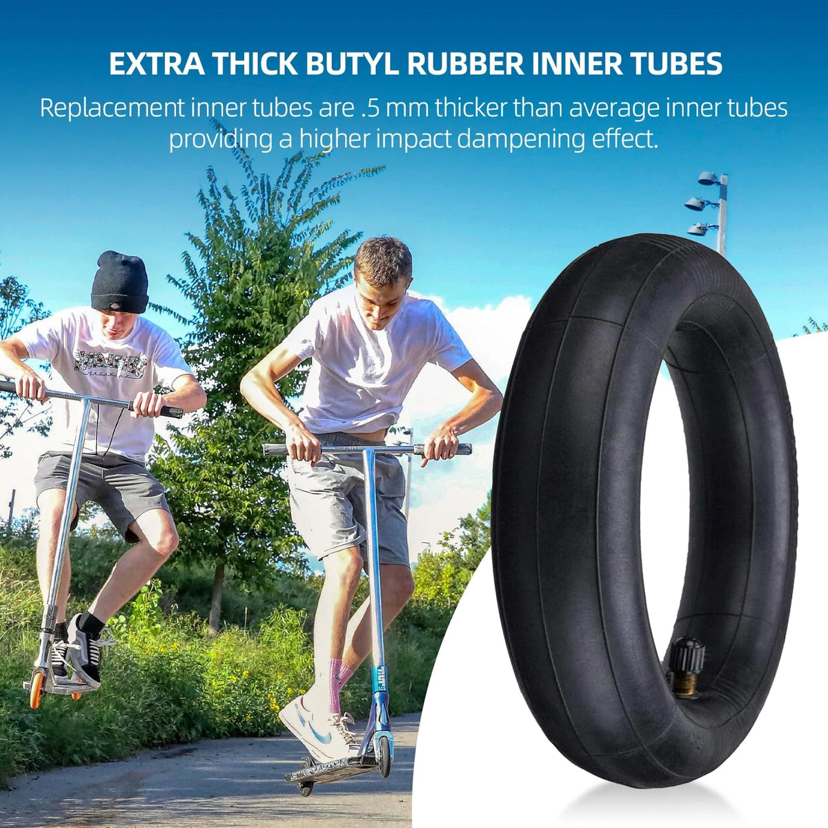 (2-Pack) AR-PRO 8.5 Inches x 2 Scooter Inner Tube 8.5" x 2" (TR4A)