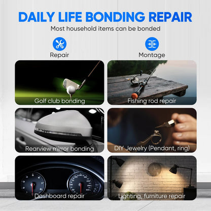 Clear 30 Minute Epoxy Glue, 2‑Part Dual‑Syringe 30Min glue 1pcs, clear