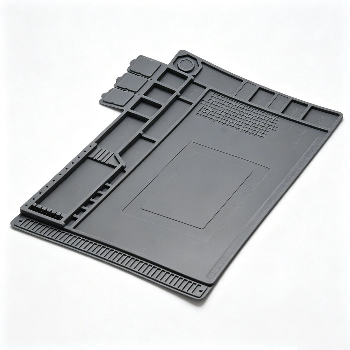 932°F Silicone Soldering Mat Flexible Magnetic Parts Tray for Watch Camera Fix