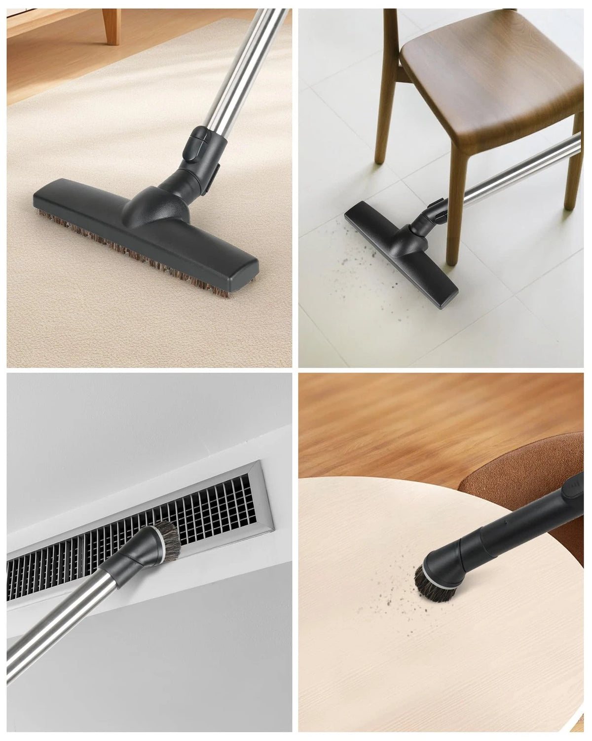 SheildON Horse Hair Floorhead for Miele Vacuum Cleaners, 12" Wide Black