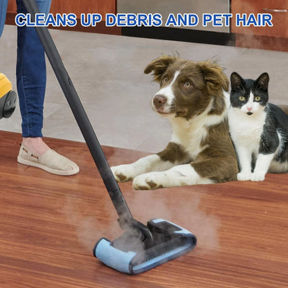 Microfiber Steam Mop Pads Compatible with 2cleaning pads+2chenille pads, Blue
