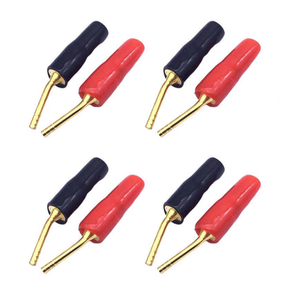 8Pcs Pure Copper Gold Plated 2mm Pin Banana Plug HIFI Speaker Cable Connector