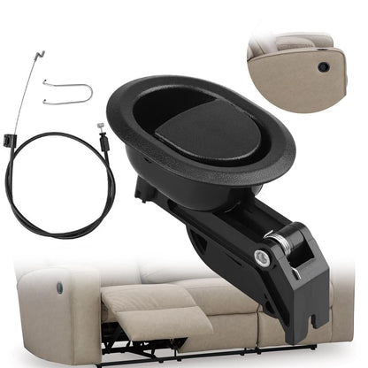 Podoy Recliner Pull Handle Replacement 31D x 3W x 3.5H Inch, Black