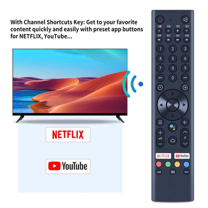 Voice Remote Control For CHIQ TV Changhong TV GCBLTVC0GBBT-C4 U50H10 U55H10