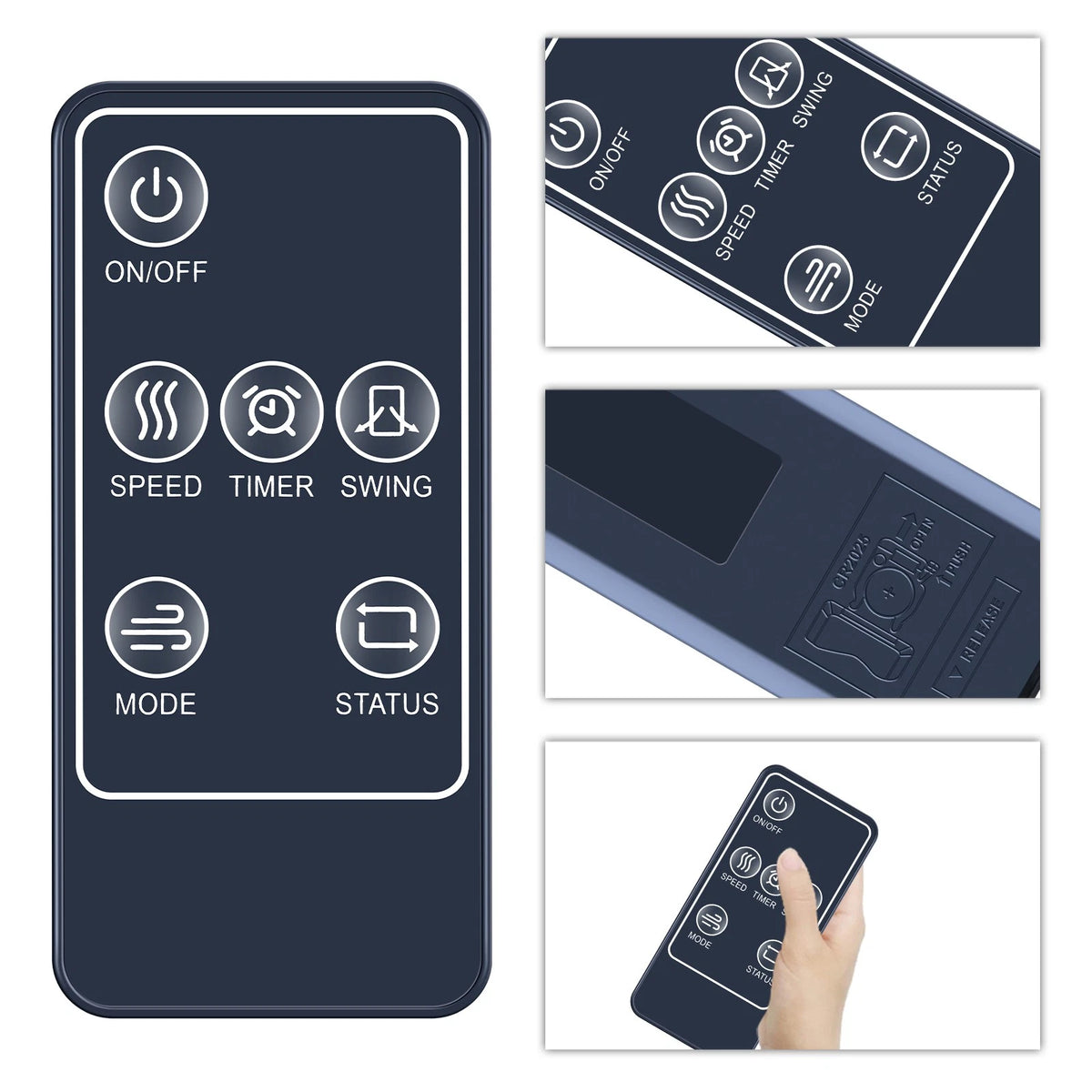 Remote Control For Uthfy Tower Fan HY-1051