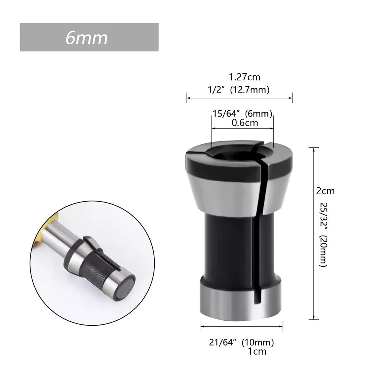 Built for longevity Router Bit Collet Chuck Clamping Adapter for CNC Engraving