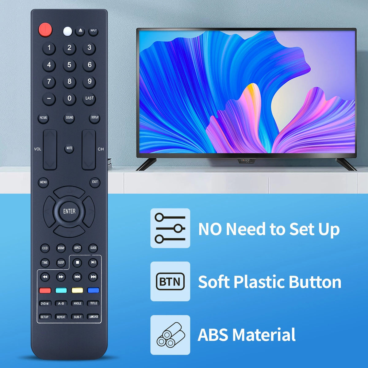 Remote Control For Element TV 40LE45S ELCHS192 ELCHS262 ELCHS322 ELCHW261