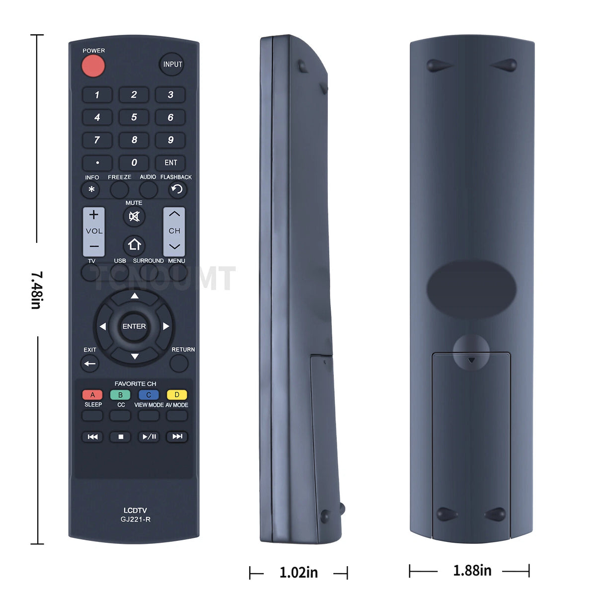 GJ221-R Remote Control For Sharp LCD TV LC-55LE643U LC55LE643U LC-65LE643U