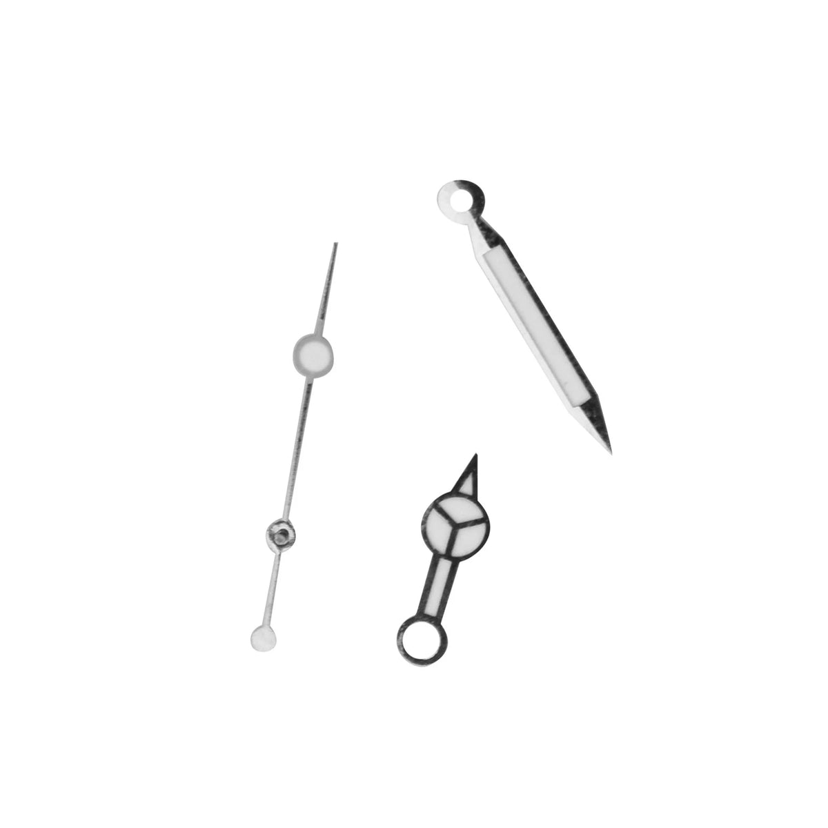 Silver Plated Watch Hands Kit Compatible With ETA 2824 Tudor Submariner D