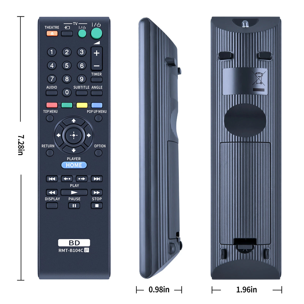 RMT-B104C For Sony Player Remote Control BDP-S185 BDP-S270