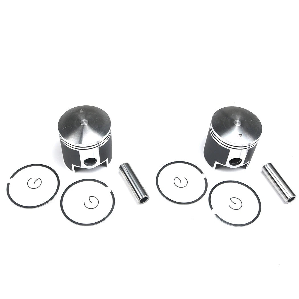 For Polaris Indy Trail 488 Dual Ring Pistons Top End Gasket Std Bore 72mm 86-99