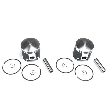 For Polaris Indy Trail 488 Dual Ring Pistons Top End Gasket Std Bore 72mm 86-99